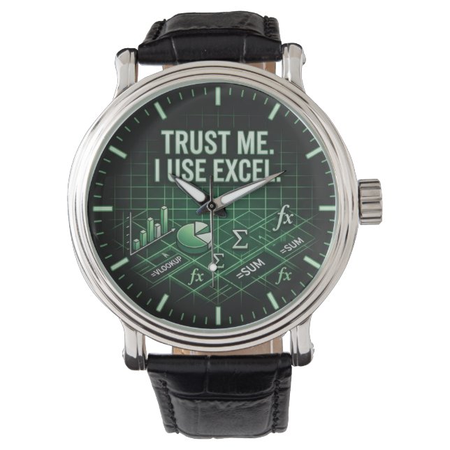 Montres Excel drôles pour les traders et les compt (devant)