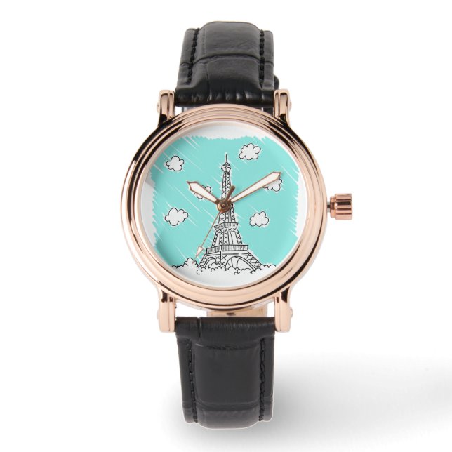 Montres Illustration Tour Eiffel (Recto)