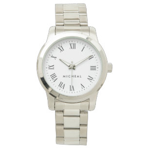 Montres nommées personnalisées de chiffres romai