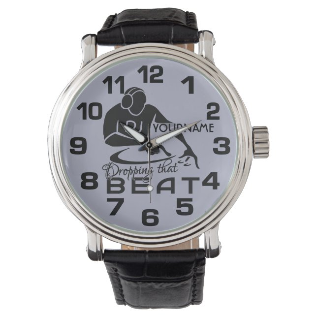 Montres personnalisées DJ (devant)