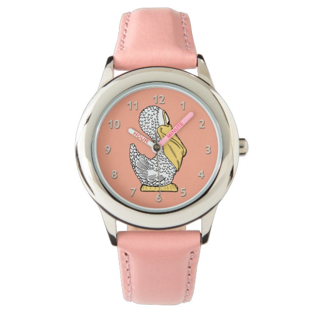 Montres pour enfants mignonnes pélicans (devant)