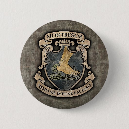 Montresor Coat of Arms Ronde Button 5,7 Cm (Voorkant)
