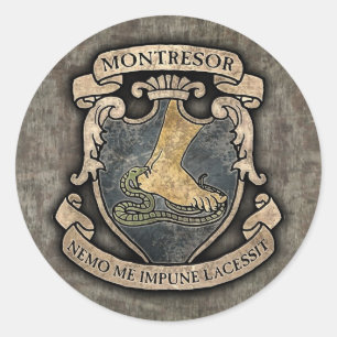 Montresor Coat of Arms Ronde Sticker