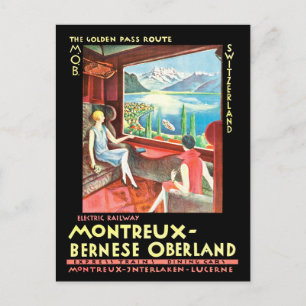 Montreux, Bernse Oberland, Zwitserland Briefkaart