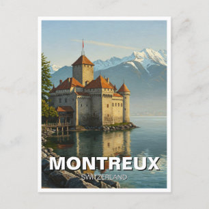 Montreux Zwitserland Chateau de Chillon Briefkaart