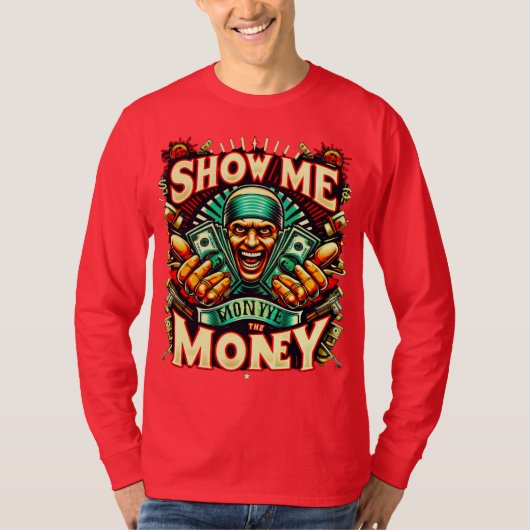 Montrez-moi le T-shirt à manches longues Money Bas (Devant)