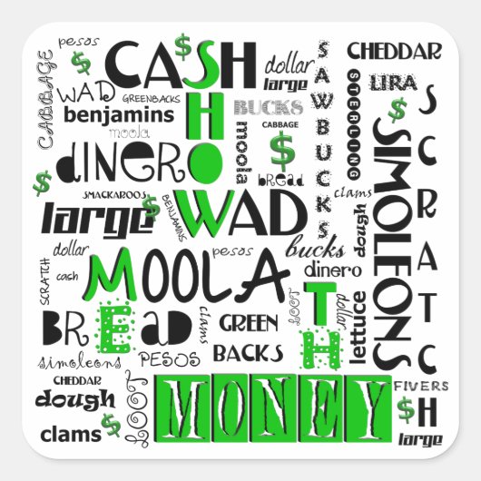 Montrez-moi les Stickers Carré (Devant)