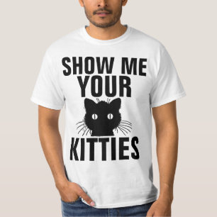MONTREZ-MOI VOS CUISINES T-shirts de chat drôles