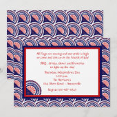 Montrez vos couleurs Invitation patriotique (Devant / Derrière)