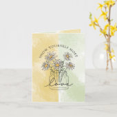 Montrez-vous plus d'amour Carte de voeux (Fleur jaune)