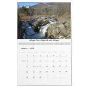Monts Adirondack de New York Calendrier 12 mois (Mar 2026)