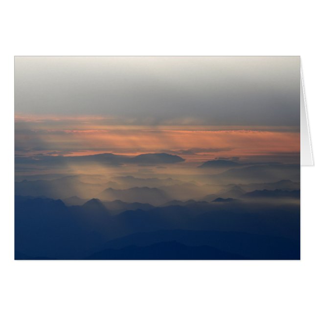 Monts Cascade au coucher du soleil (Devant horizontal)