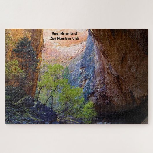 Monts de l'Utah Zion. Jigsaw Puzzle (Horizontal)