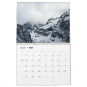 Monts et nuages calendrier photo paysage (Mar 2026)