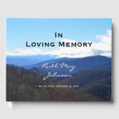 Monts Memorial ou funéraire livre d'or (Recto)