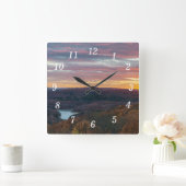 Monts Ozark Automne Coucher du soleil Horloge mura (Maison)