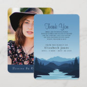 Monts Sympathy à Dusk Carte de remerciements (Devant / Derrière)