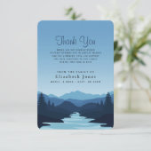 Monts Sympathy à Dusk Carte de remerciements (Debout devant)