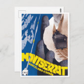 Montserrat cableway Spain vintage briefkaart (Voorkant / Achterkant)