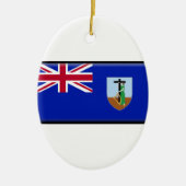 Montserrat Flag Keramisch Ornament (Voorkant)
