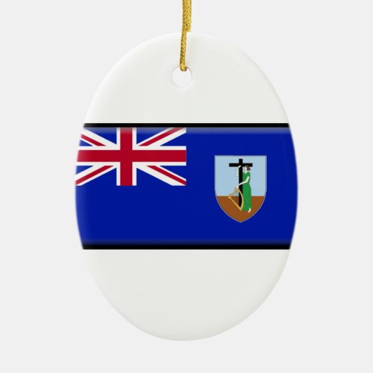 Montserrat Flag Keramisch Ornament (Voorkant)