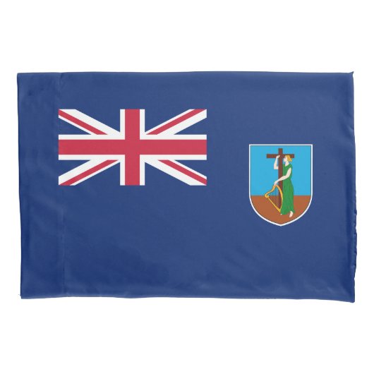 Montserrat Flag Kussensloop (Voorkant)