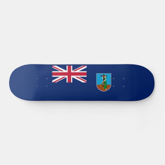Montserrat Flag Skateboard (Horizontaal)
