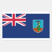 Montserrat Flag Sticker (Voorkant)