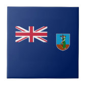 Montserrat Flag Tegeltje (Voorkant)