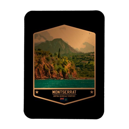 Montserrat Magneet (Verticaal)