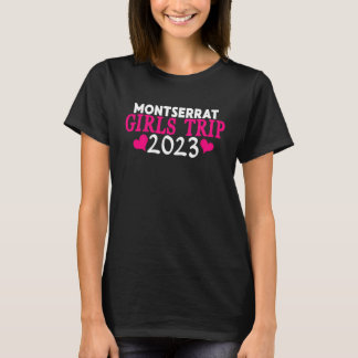 Montserrat Meisjesreis  2023 Vrouwen Afscheidseten T-shirt