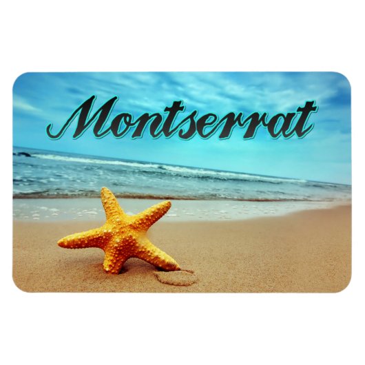 Montserrat-zeester Magneet (Horizontaal)