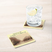 Montville NJ Map Coordinates Style Vierkante Kartonnen Onderzetter (Insitu)