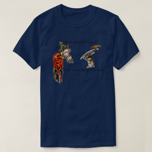 Monty Pythonx27s killerkonijn T-shirt (Design voorkant)