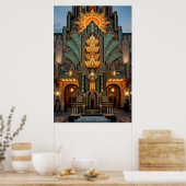 Monument architectural couronne dorée Art déco (Cuisine)