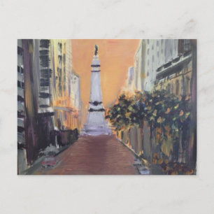 Monument Circle - Indianapolis, Indiana Briefkaart