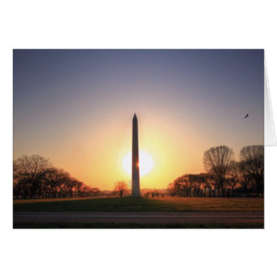 Monument de Washington au coucher du soleil