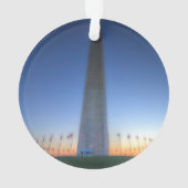 Monument de Washington avec coucher de soleil oran (dos)