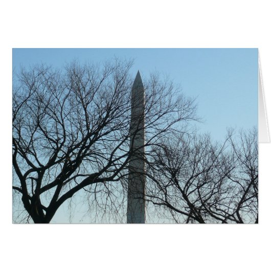Monument de Washington dans le paysage d'hiver I (Devant horizontal)