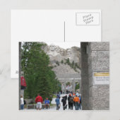 Monument du Mont Rushmore, Dakota du Sud, Carte po (Devant / Derrière)