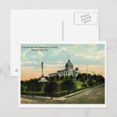 Monument en capitol, Montgomery AL  Briefkaart (Voorkant / Achterkant)