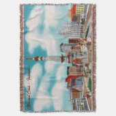  monument Indianapolis Throw Blanket Deken (Voorkant Verticaal)