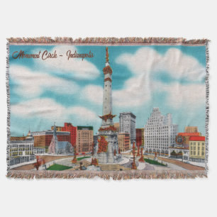 monument Indianapolis Throw Blanket Deken