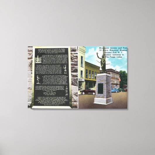 Monument-plein en historisch museum van Erwin Canvas Afdruk (Voorkant)