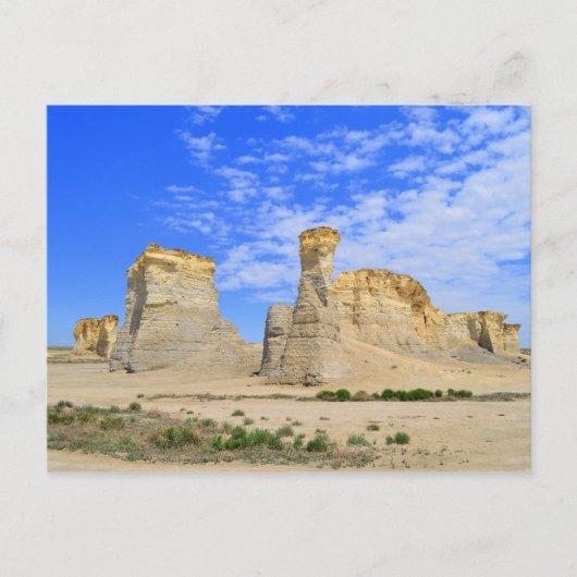 Monument Rocks in Kansas Briefkaart (Voorkant)