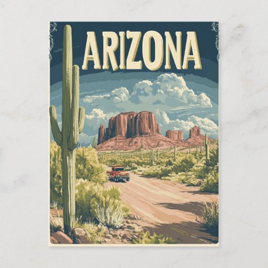  Monument Valley Arizona Travel Briefkaart (Voorkant)