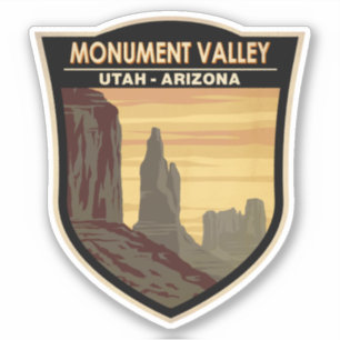 Monument Valley Arizona Utah Vintage Sticker
