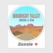 Monument Valley Arizona Utah Vintage Sticker (Vel)