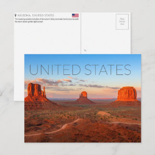 Monument Valley, Arizona, Verenigde Staten Reizen Briefkaart