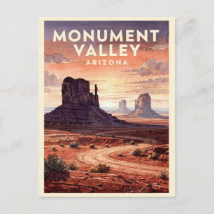Monument Valley Arizona Vintage Briefkaart